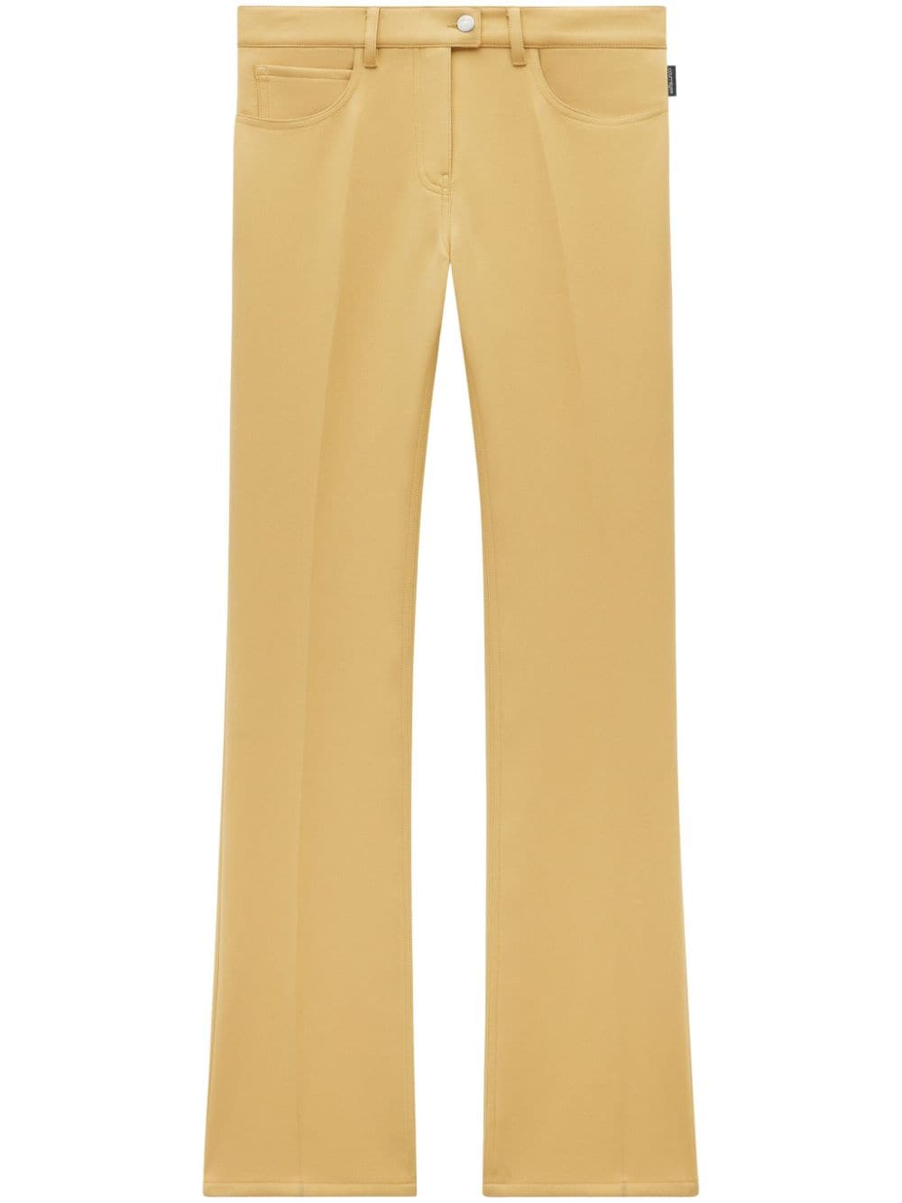 Courrèges low-rise bootcut trousers - Yellow von Courrèges