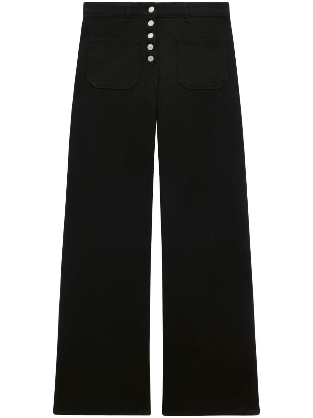 Courrèges low-rise wide-leg jeans - Black von Courrèges