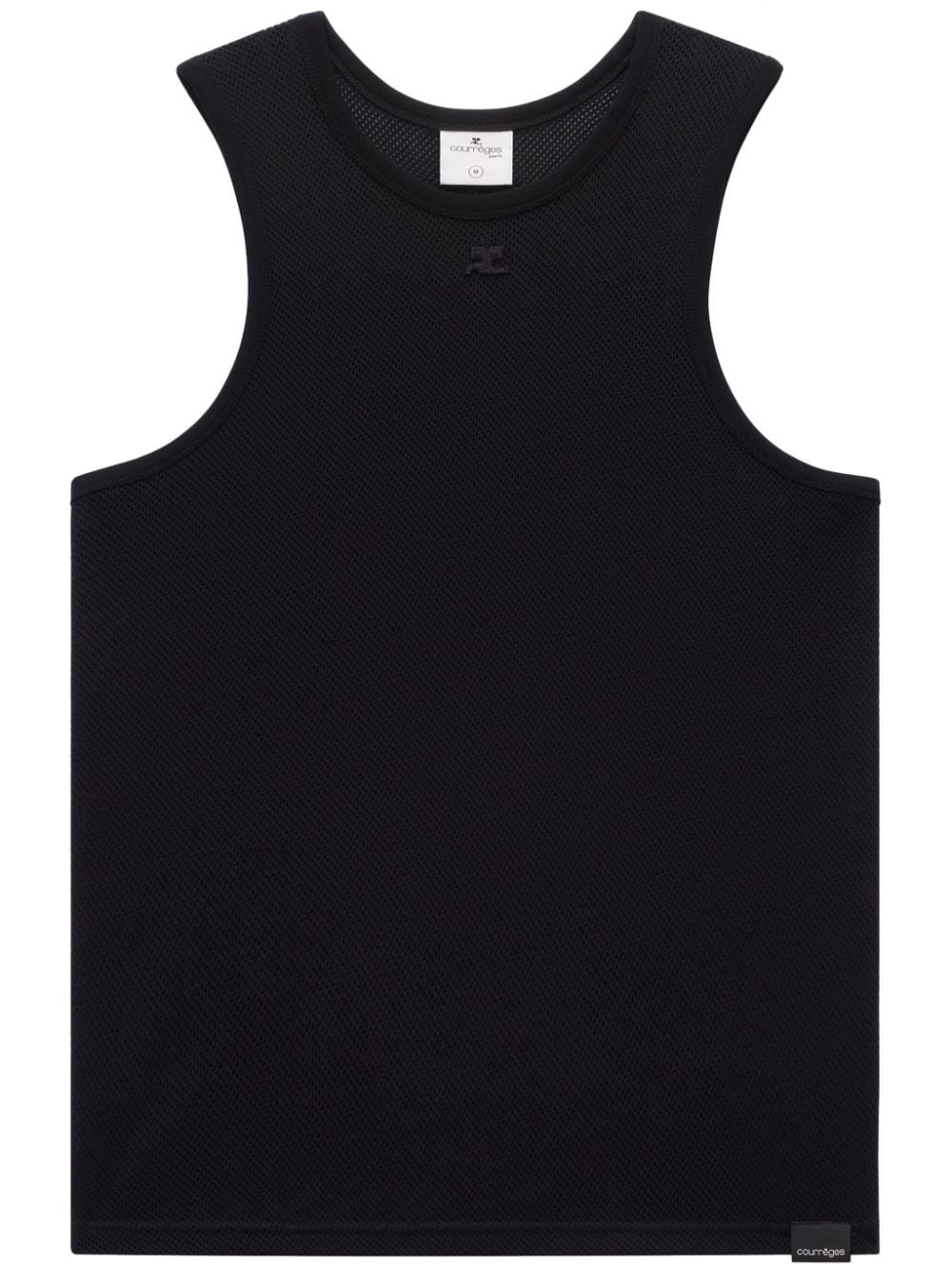 Courrèges mesh tank top - Black von Courrèges