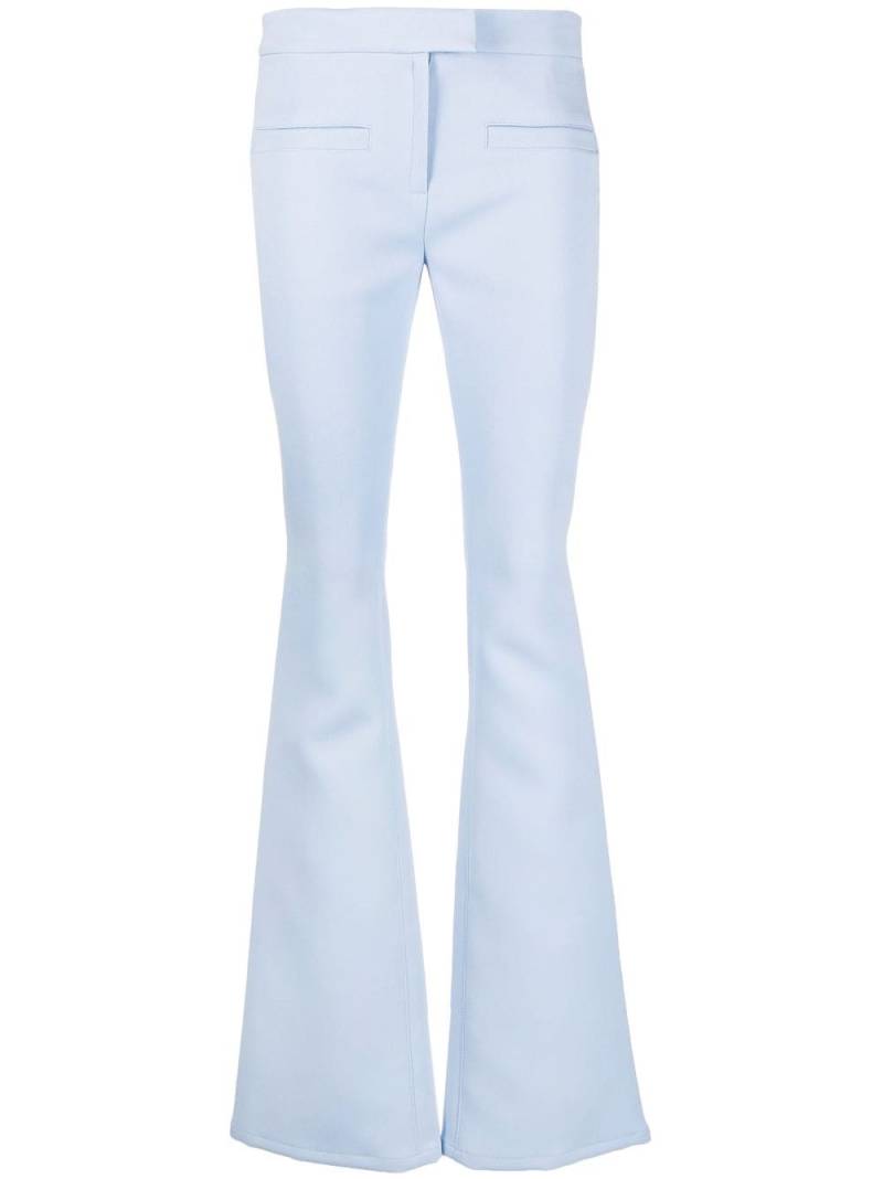 Courrèges mid-rise flared trousers - Blue von Courrèges
