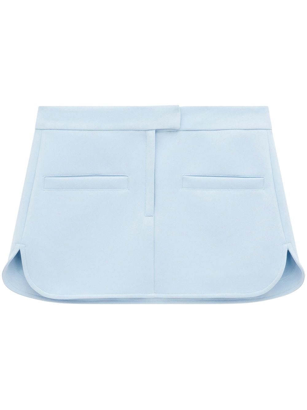 Courrèges polished-finish skirt - Blue von Courrèges