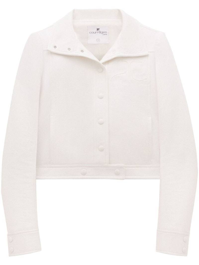 Courrèges press-stud cropped jacket - White von Courrèges