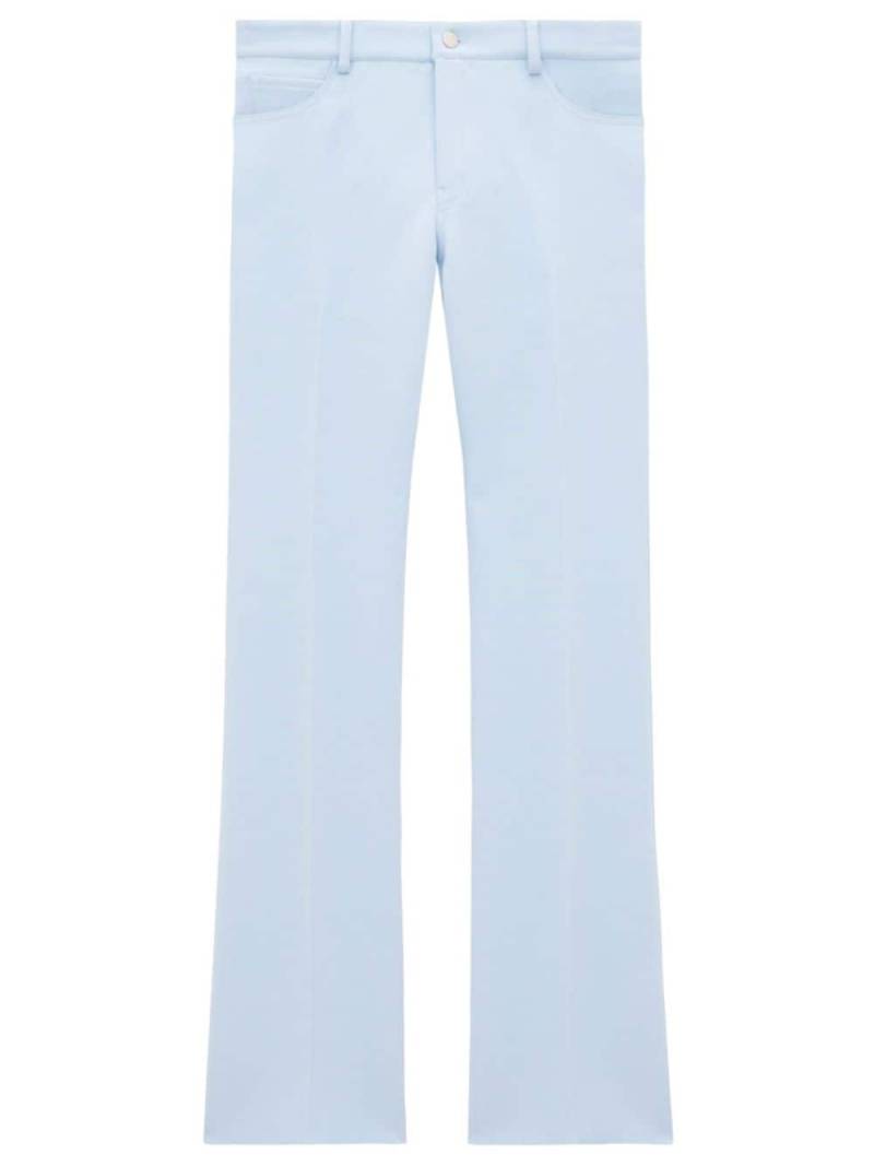 Courrèges pressed-crease tailored trousers - Blue von Courrèges