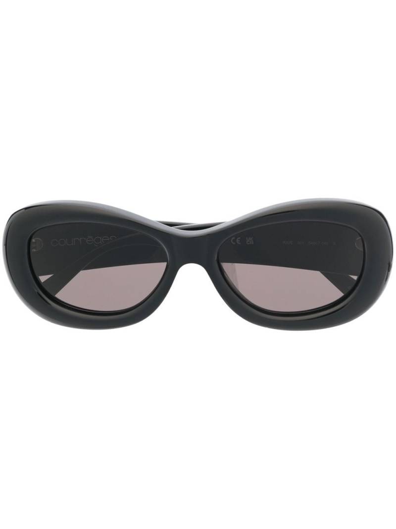 Courrèges round frame sunglasses - Black von Courrèges