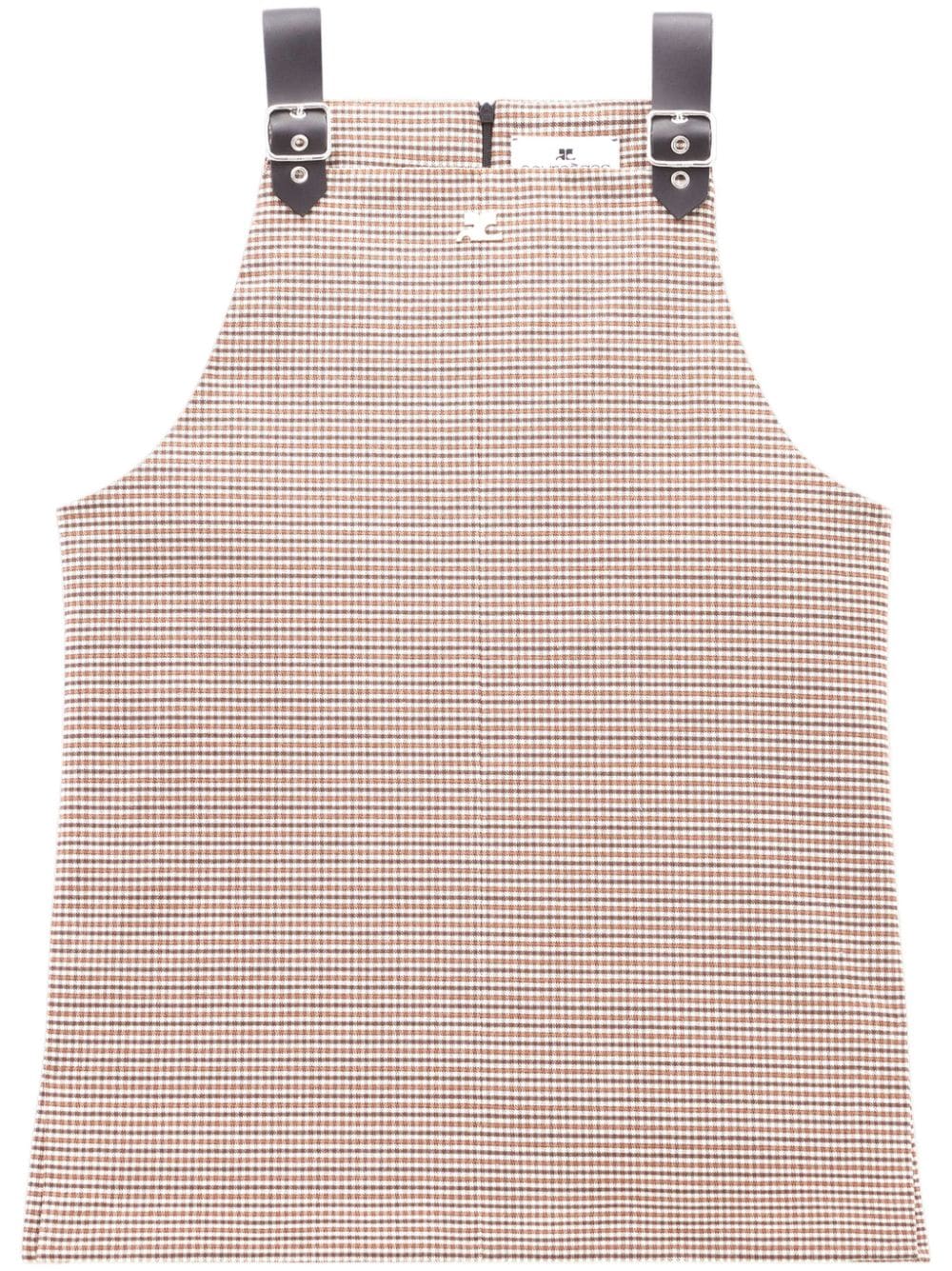 Courrèges sailor-buckle tank top - Brown von Courrèges