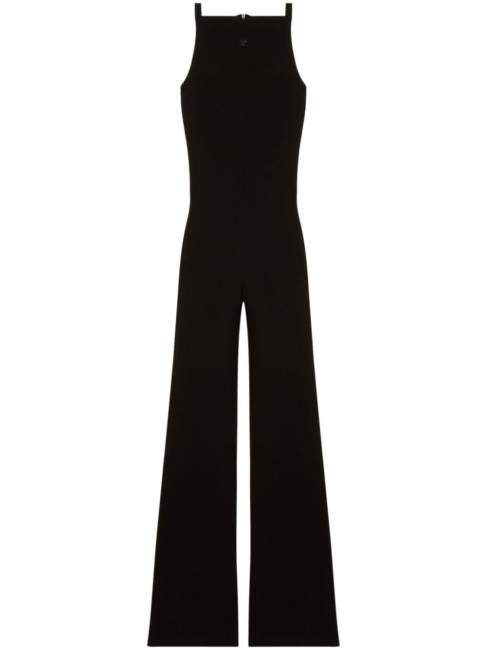 Courrèges sleeveless bootcut jumpsuit - Black von Courrèges