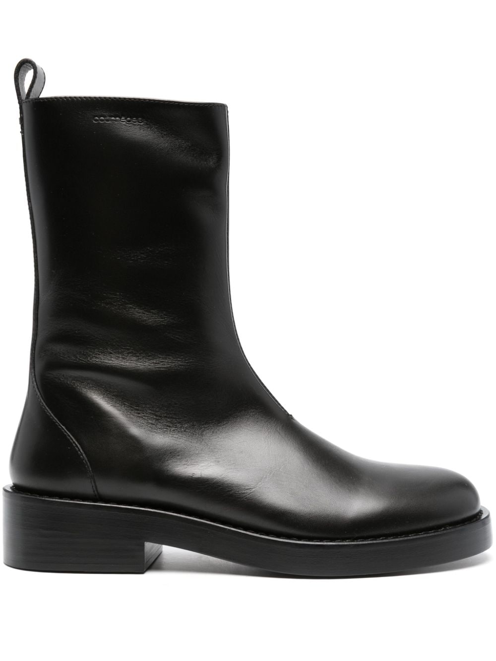 Courrèges stretch leather boots - Black von Courrèges