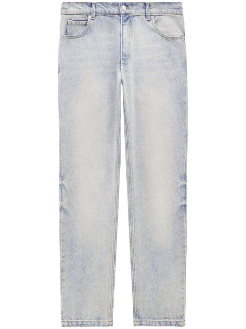 Courrèges tapered-leg cotton jeans - Blue von Courrèges