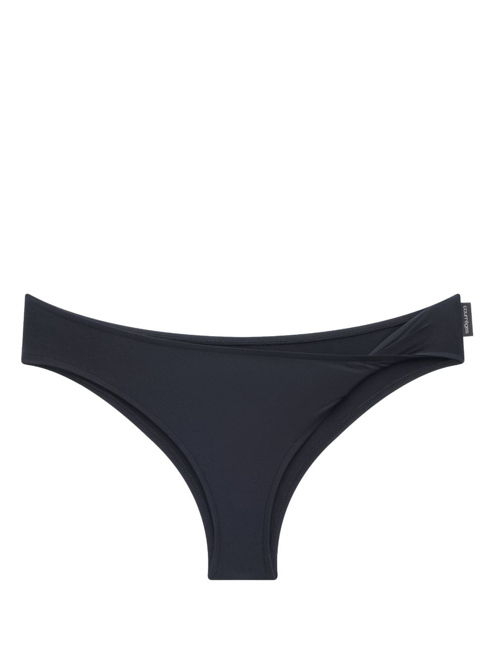 Courrèges twist-detailed bikini bottoms - Black von Courrèges