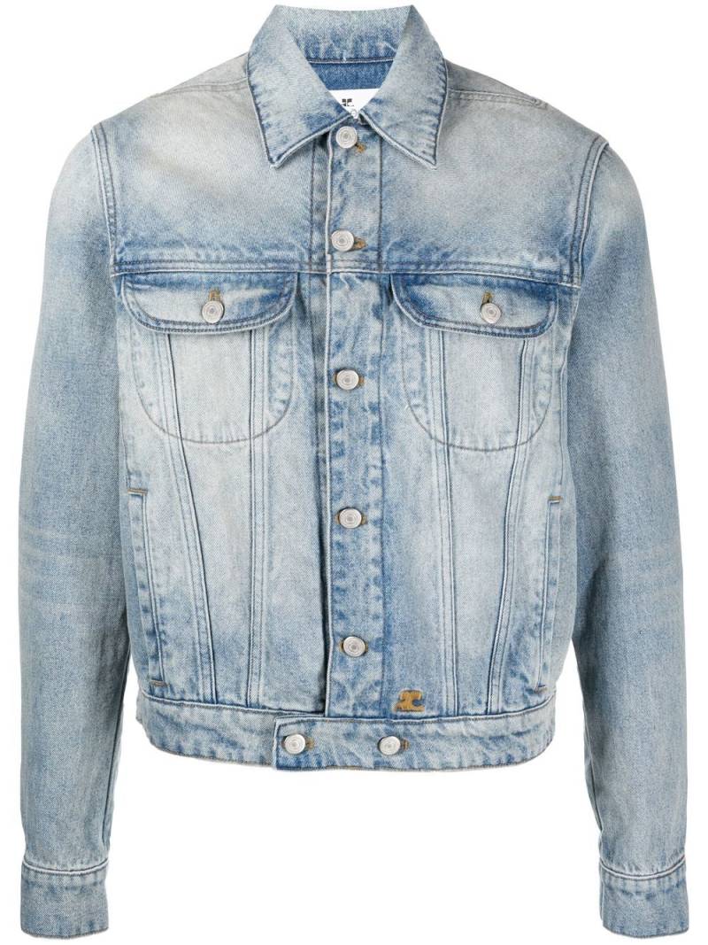 Courrèges washed-denim jacket - Blue von Courrèges