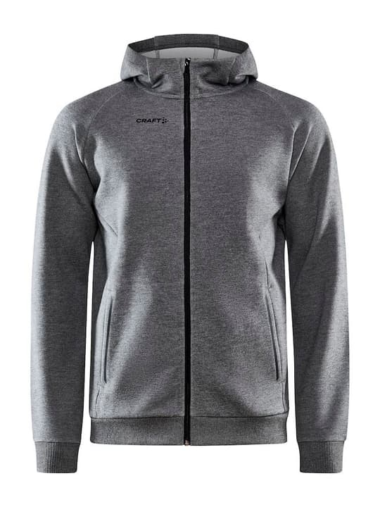 Craft Core Soul Full ZIP Hood Sweatjacke dunkelgrau von Craft