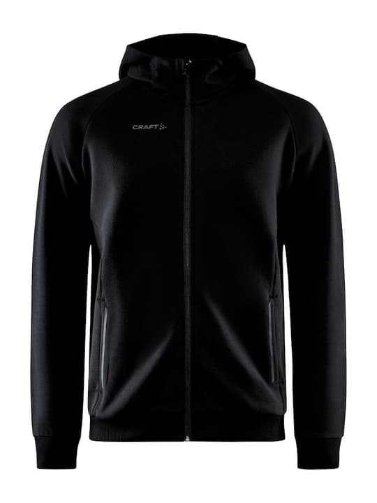 Craft Core Soul Full ZIP Hood Sweatjacke schwarz von Craft