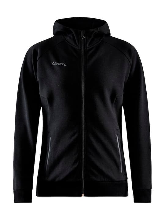 Craft Core Soul Full ZIP Hood Sweatjacke schwarz von Craft