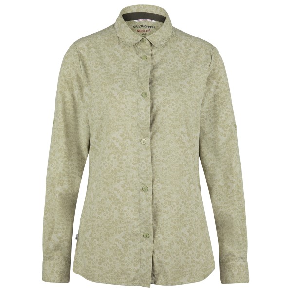 Craghoppers - Women's Nosilife Arona Langarm Bluse - Bluse Gr 36 beige/oliv von Craghoppers