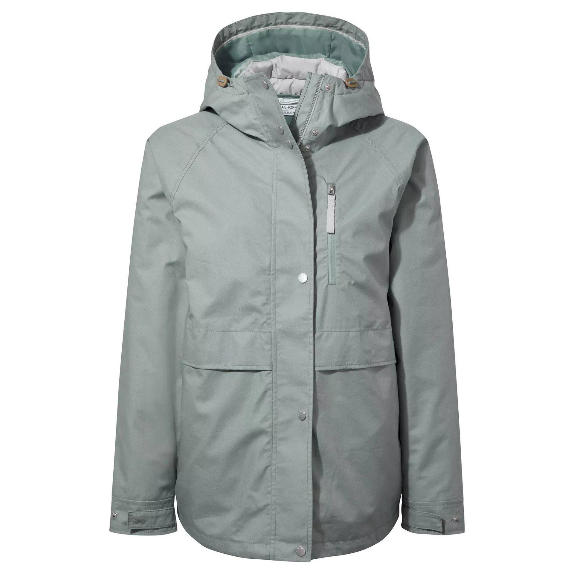 Saltaire Jacke, Wasserfest Damen Platin grau 34 von Craghoppers