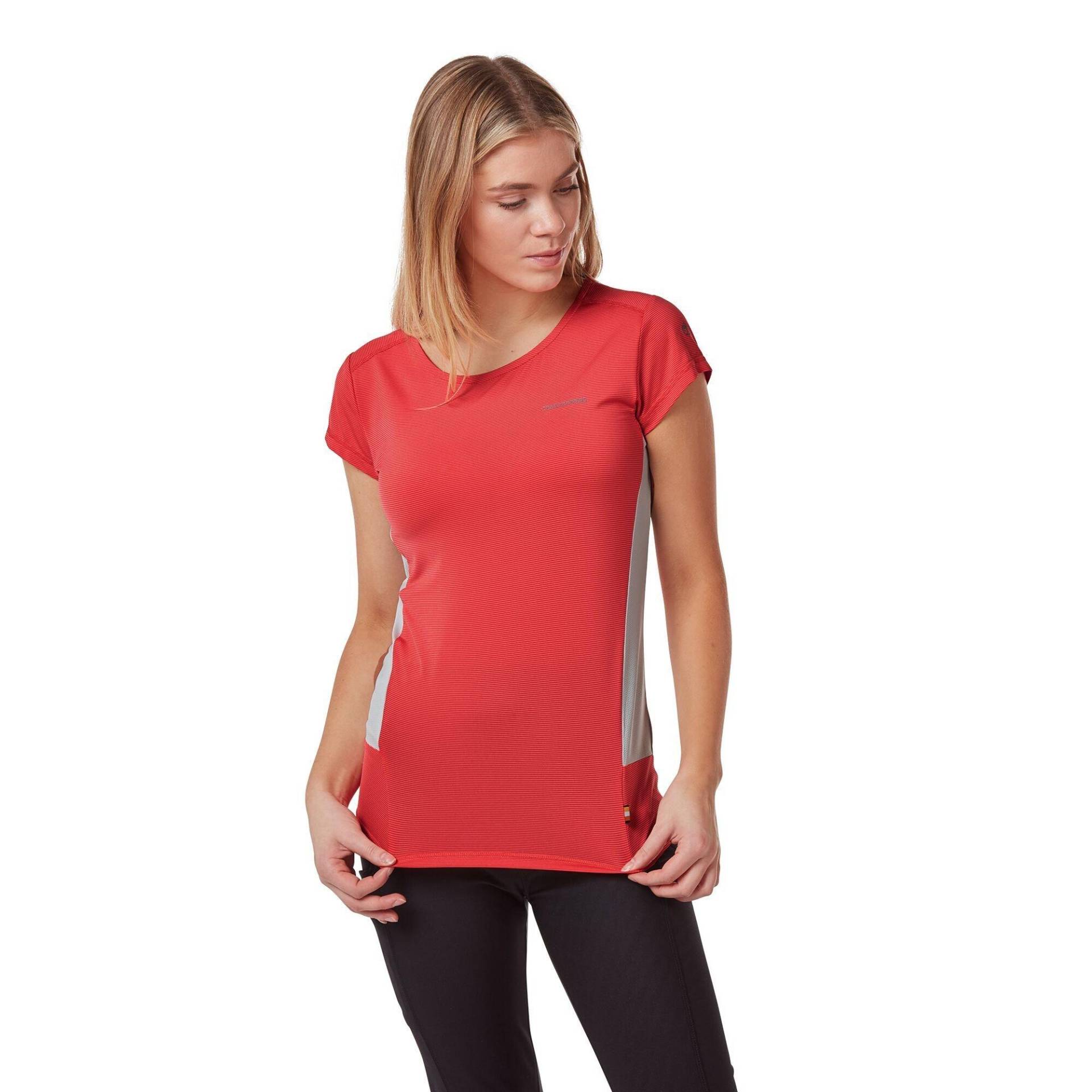 Tshirt Atmos Kurzärmlig Damen Rot Bunt 46 von Craghoppers