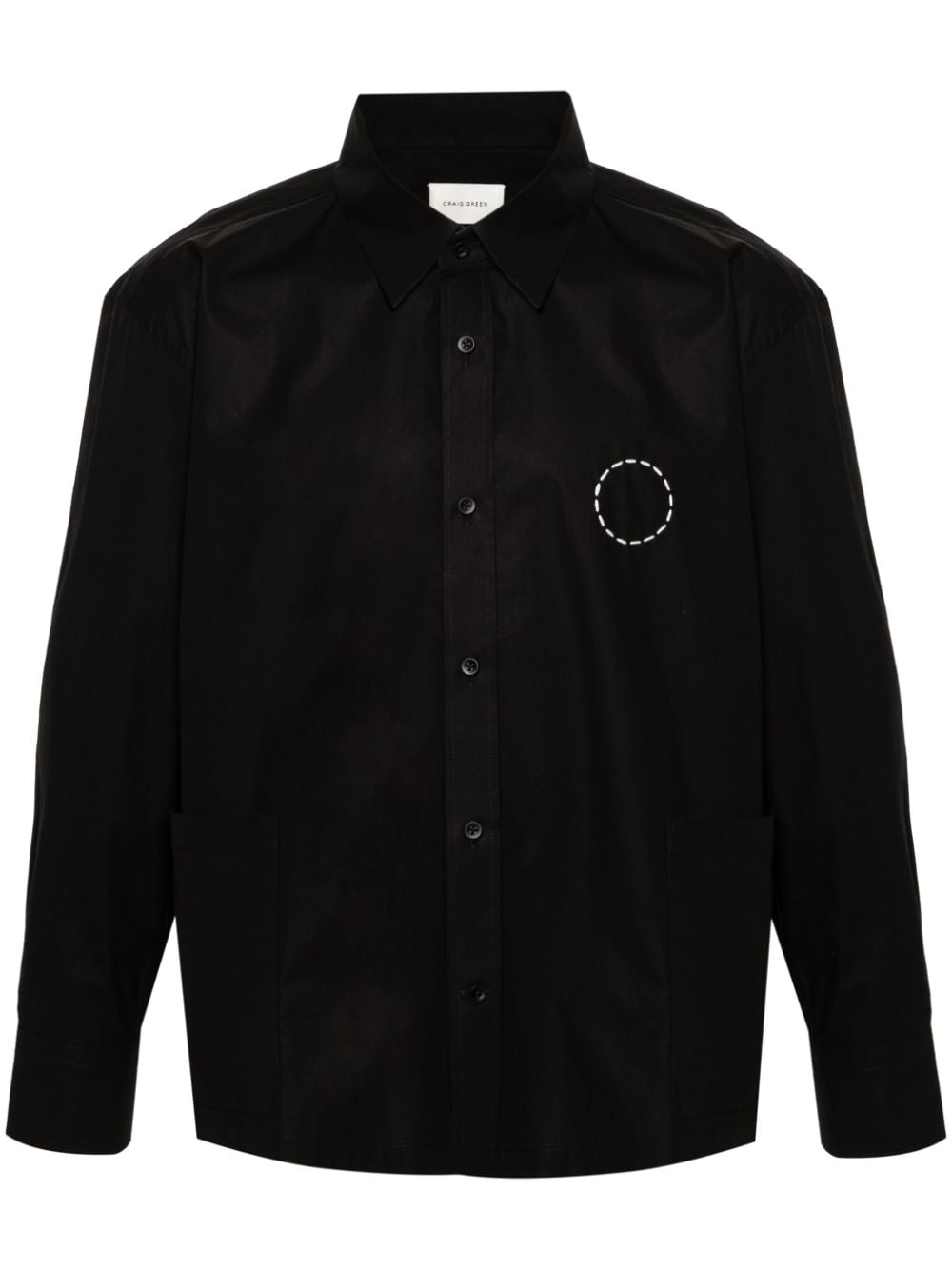 Craig Green Circle cotton shirt - Black von Craig Green