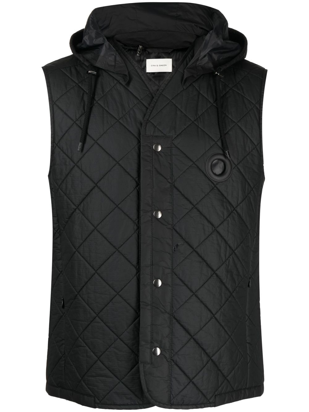 Craig Green button-up quilted gilet - Black von Craig Green