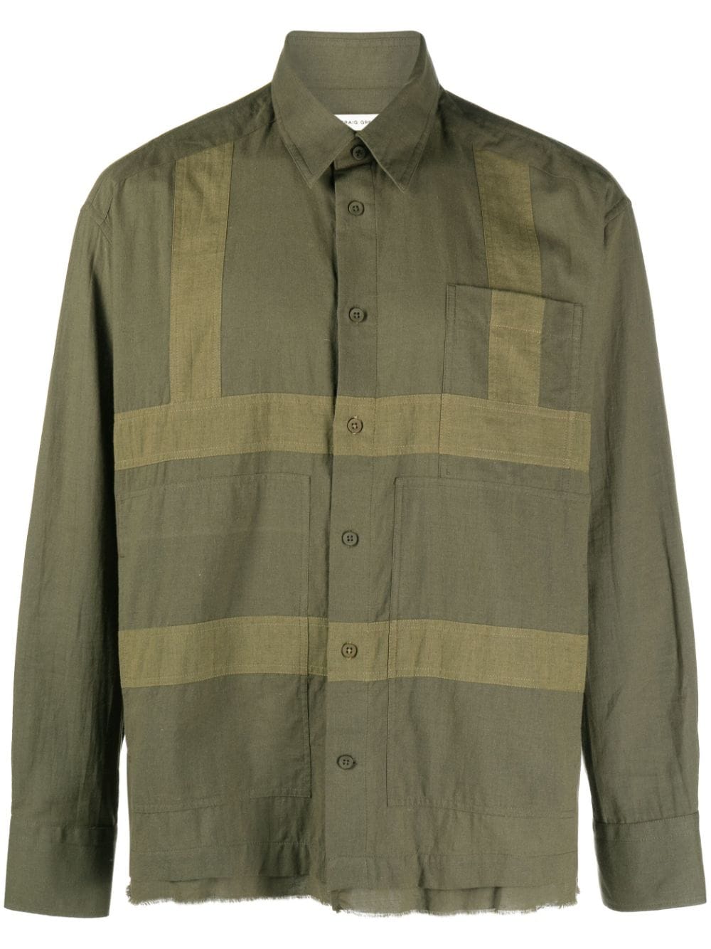 Craig Green geometric-panelled cotton shirt von Craig Green