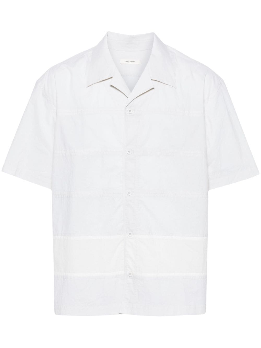 Craig Green panelled cotton short-sleeve shirt - Neutrals von Craig Green