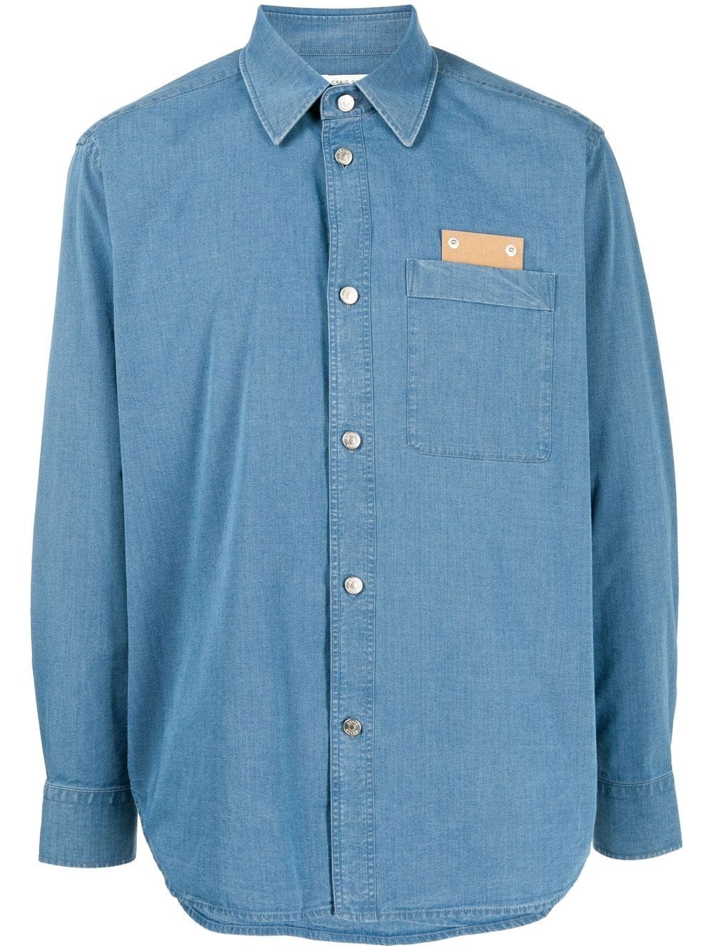 Craig Green patch-detail denim shirt - Blue von Craig Green
