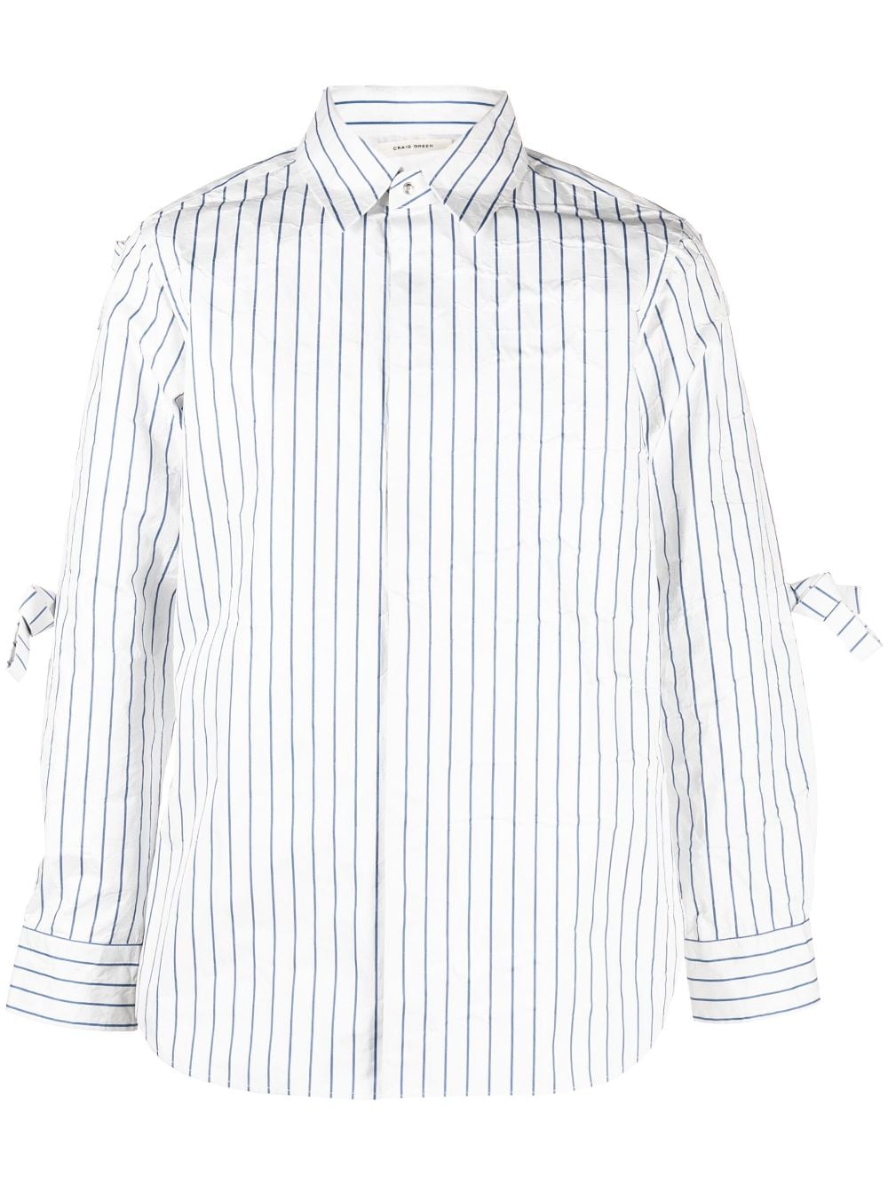 Craig Green striped long-sleeve shirt - White von Craig Green