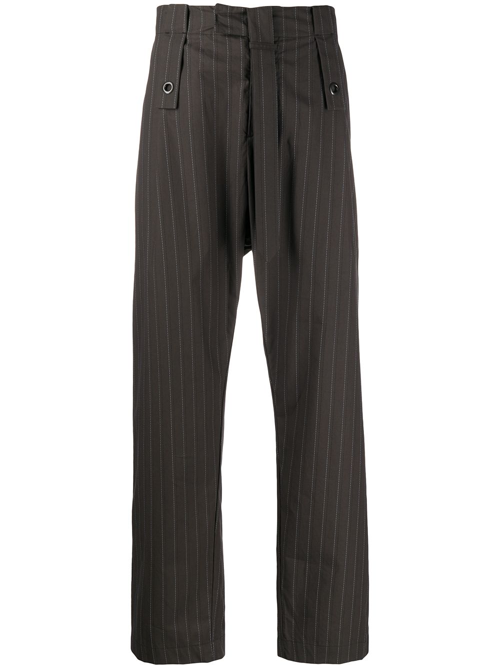 Craig Green striped straight-leg trousers - Grey von Craig Green