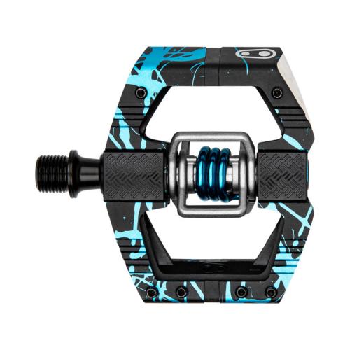 Crankbrothers Pedal Mallet E LS Splatter - blau von Crankbrothers