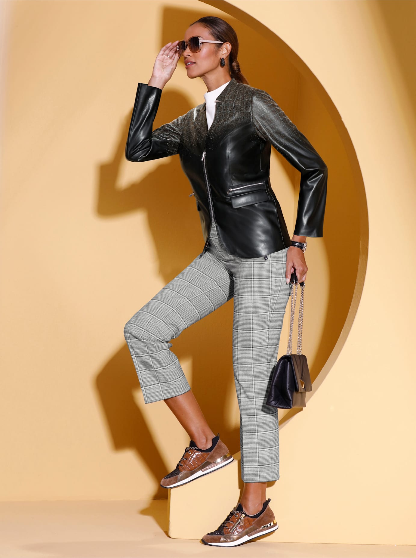 creation L Jackenblazer »Lederimitat-Blazer« creation L Jackenblazer »Lederimitat-Blazer« von Creation L