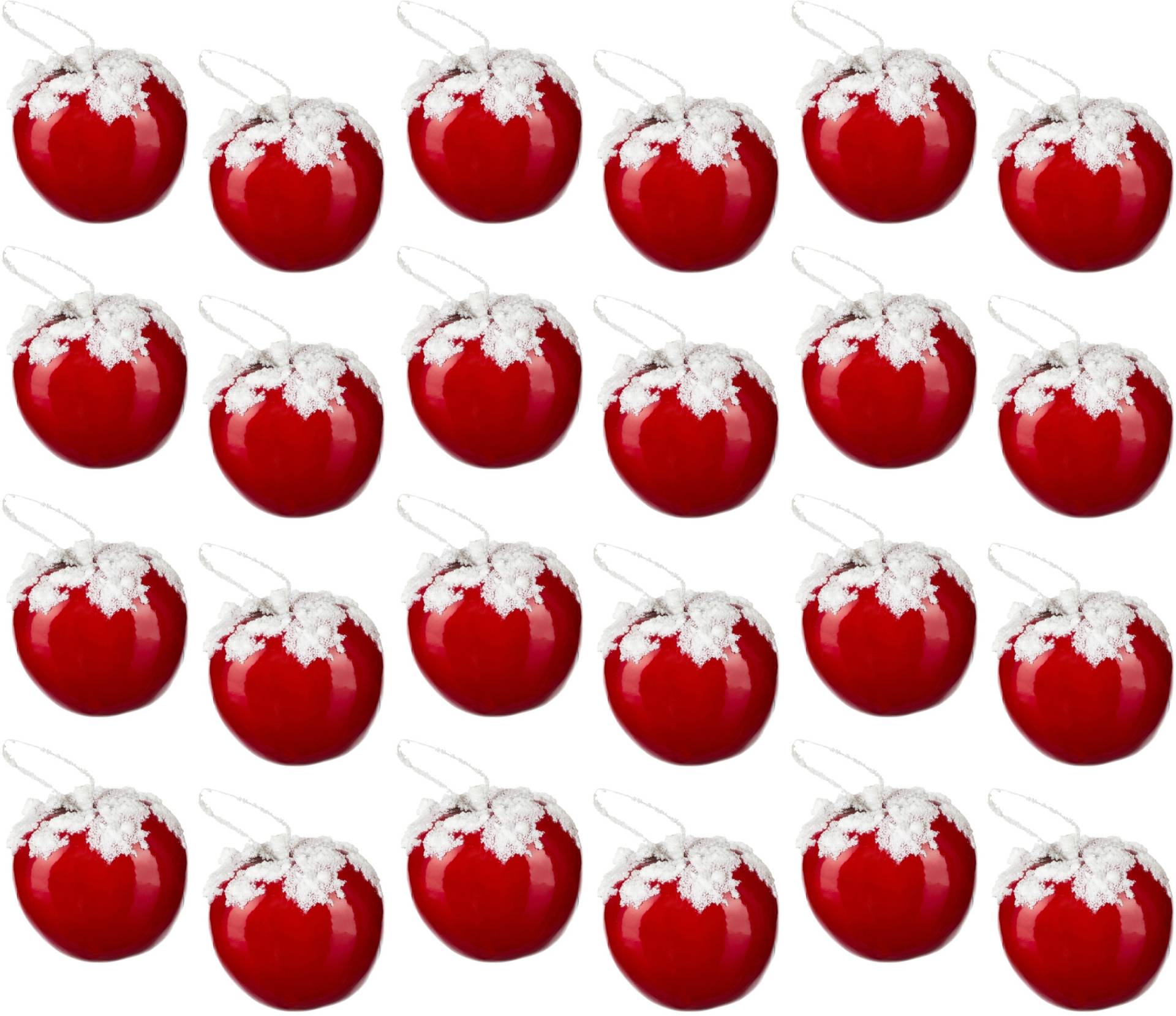 Creativ deco Baumbehang »Weihnachtsdeko rot, Christbaumschmuck«, (24 St.) von Creativ deco