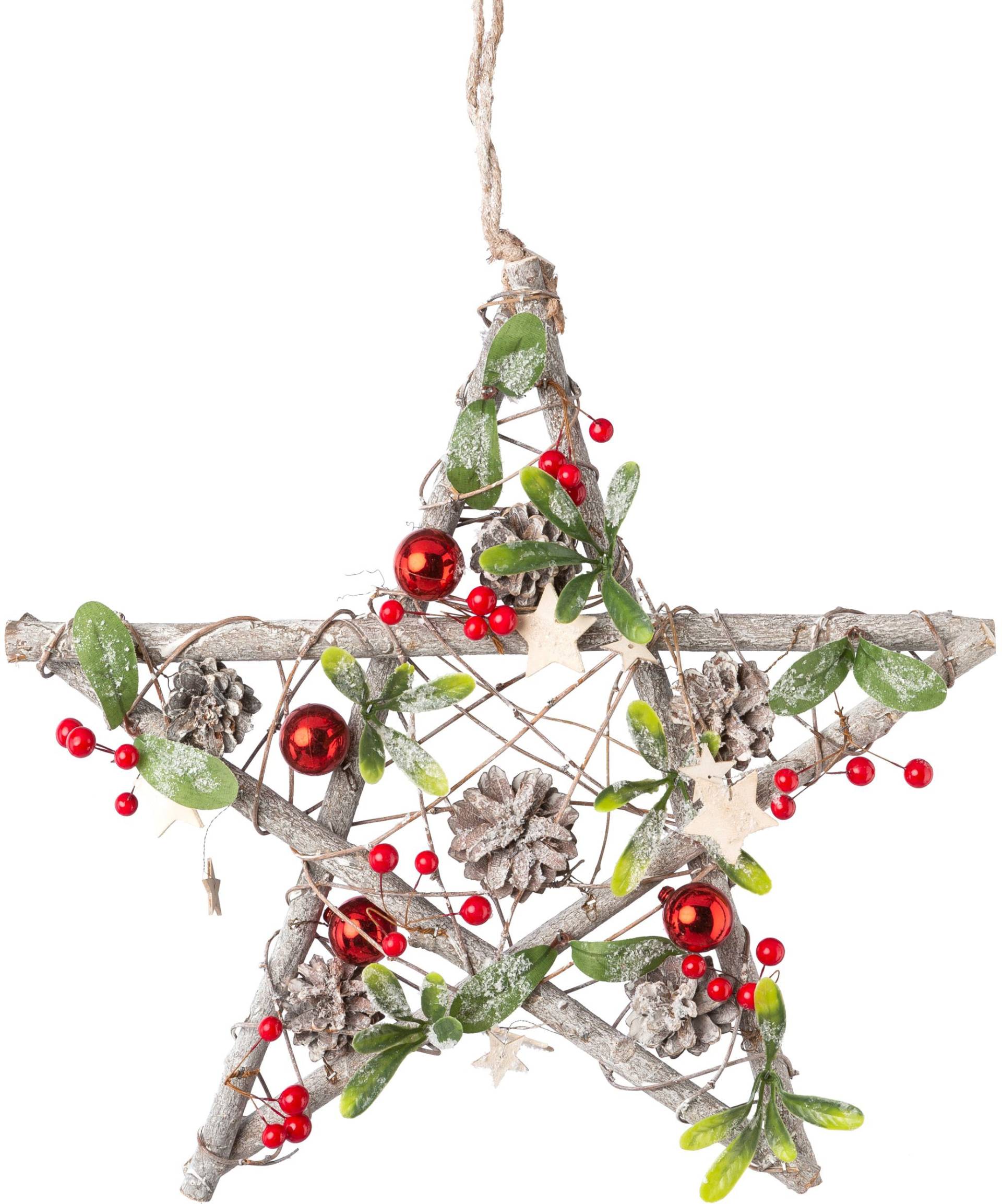 Creativ deco Dekostern »Weihnachtsstern, Weihnachtsdeko«, (1 St.) von Creativ deco