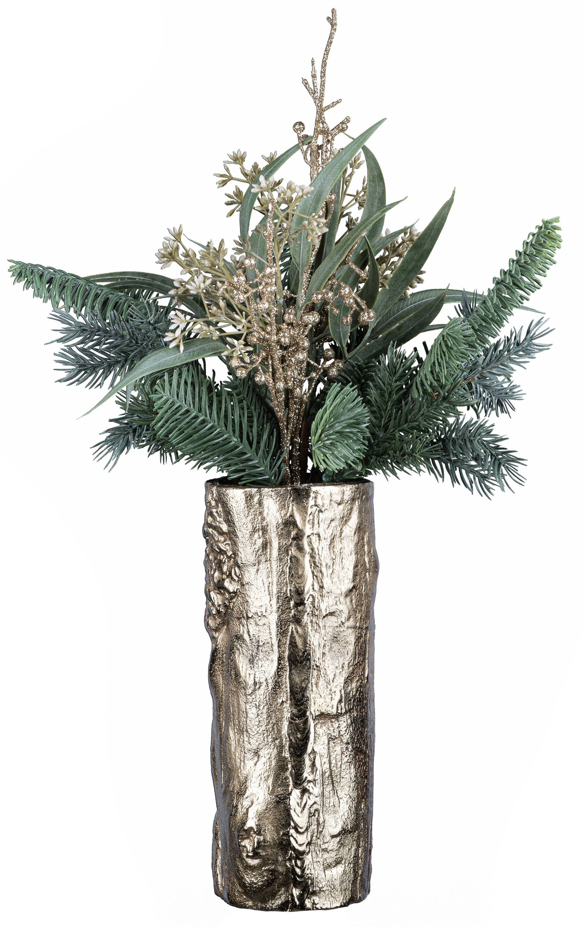 Creativ deco Dekovase »Weihnachtsdeko«, (Set, 2 St., 1 Vase, 1 Bouquet) von Creativ deco