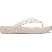 CROCS Damen Zehentrenner Classic Platform Flip rosa | 39-40 von Crocs