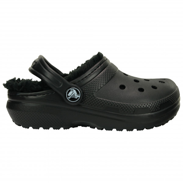 Crocs - Kid's Classic Lined Clog - Hüttenschuhe Gr J2 schwarz von Crocs