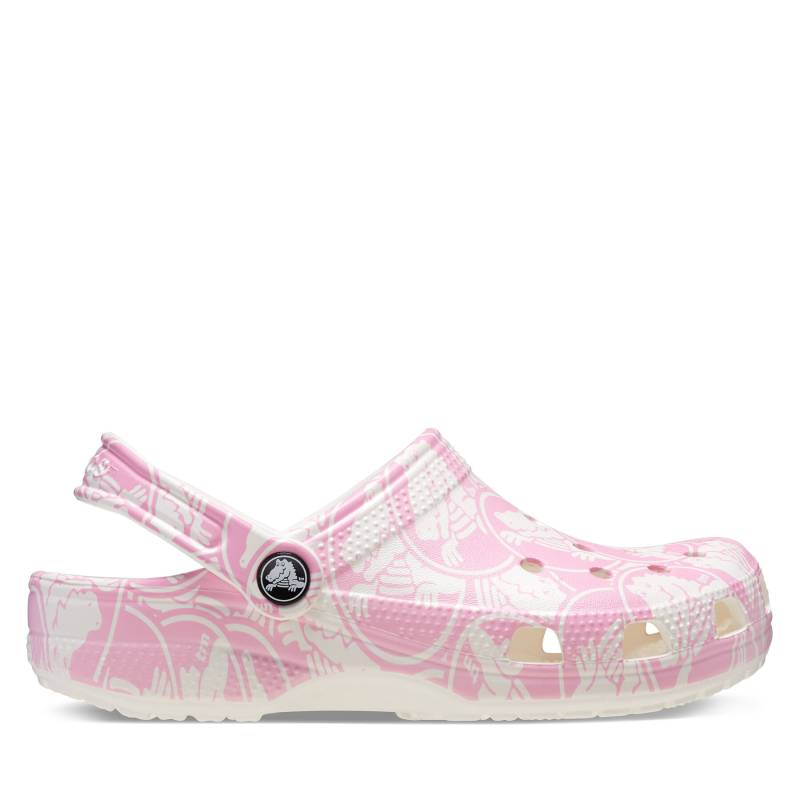 Pantoletten Crocs Classic Duke Print Clog K 210007 Rosa von Crocs
