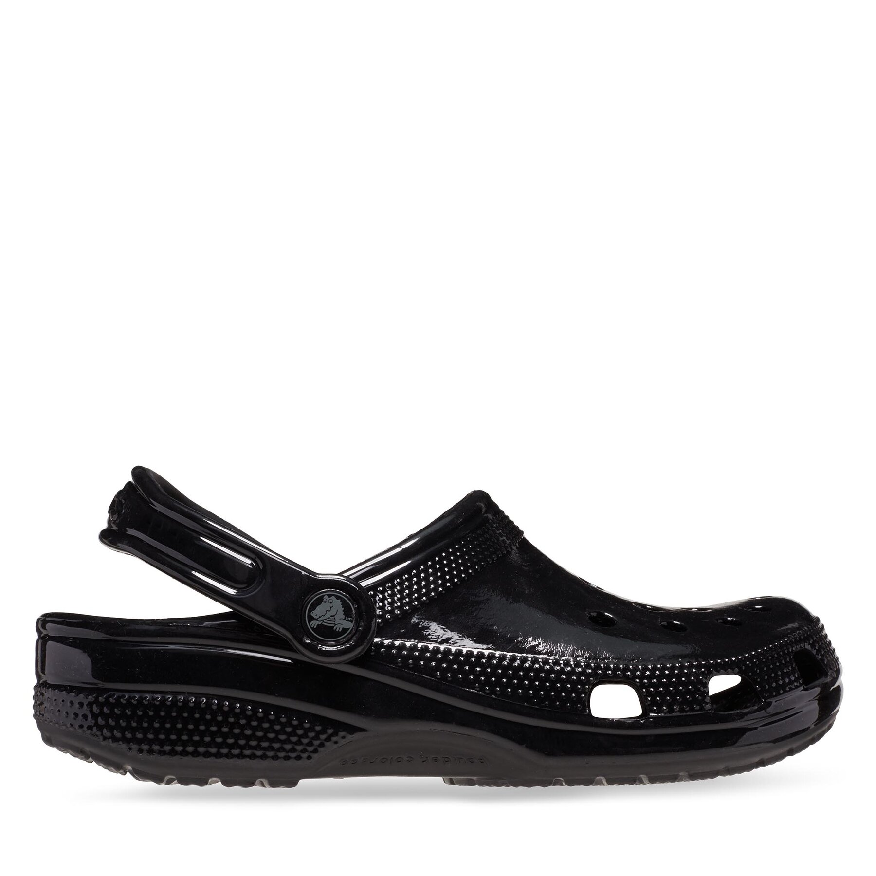 Pantoletten Crocs Classic High Shine Clog 209609 Black 001 von Crocs