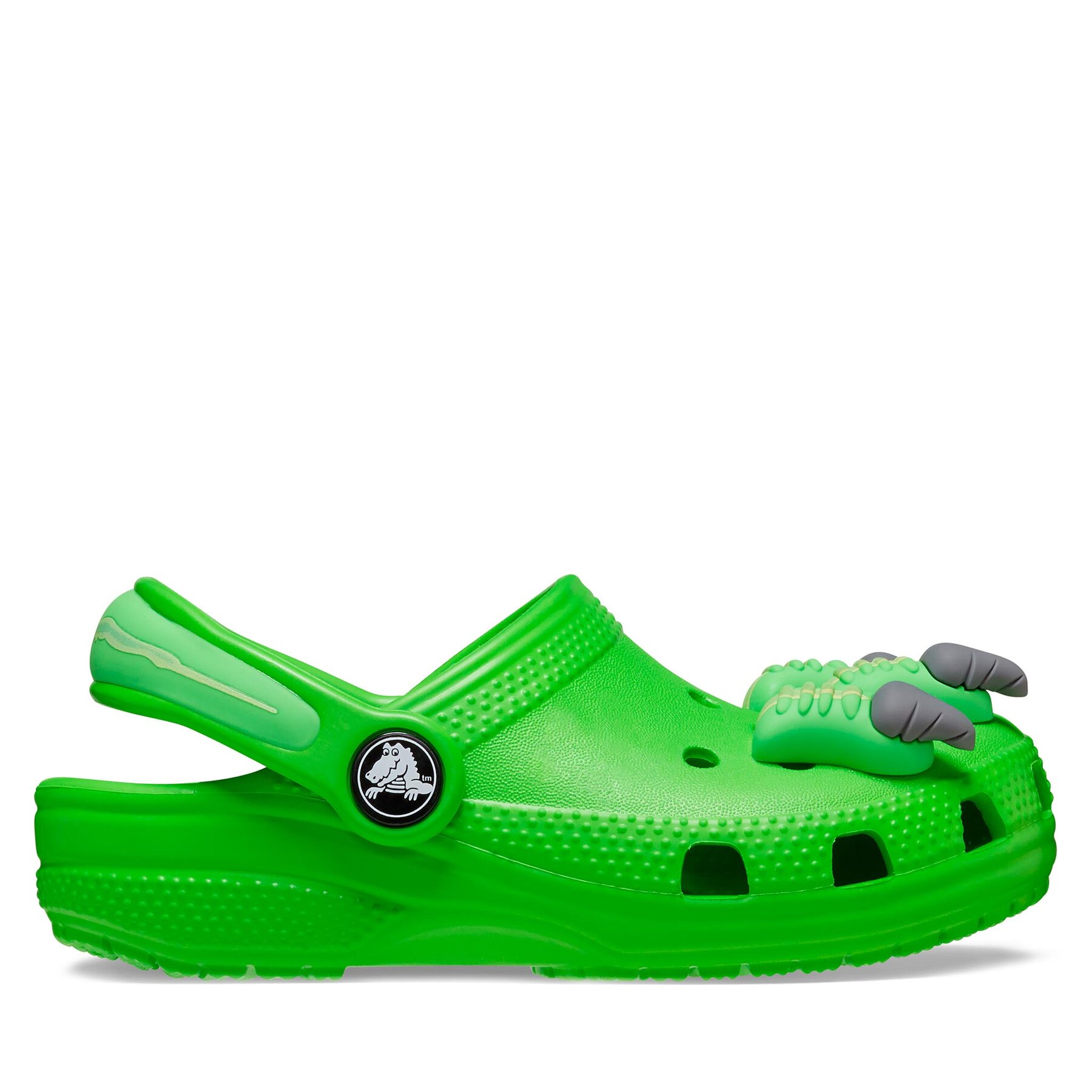 Pantoletten Crocs Classic Iam Dinosaur Clog T 209700 Green Slime 3WA von Crocs