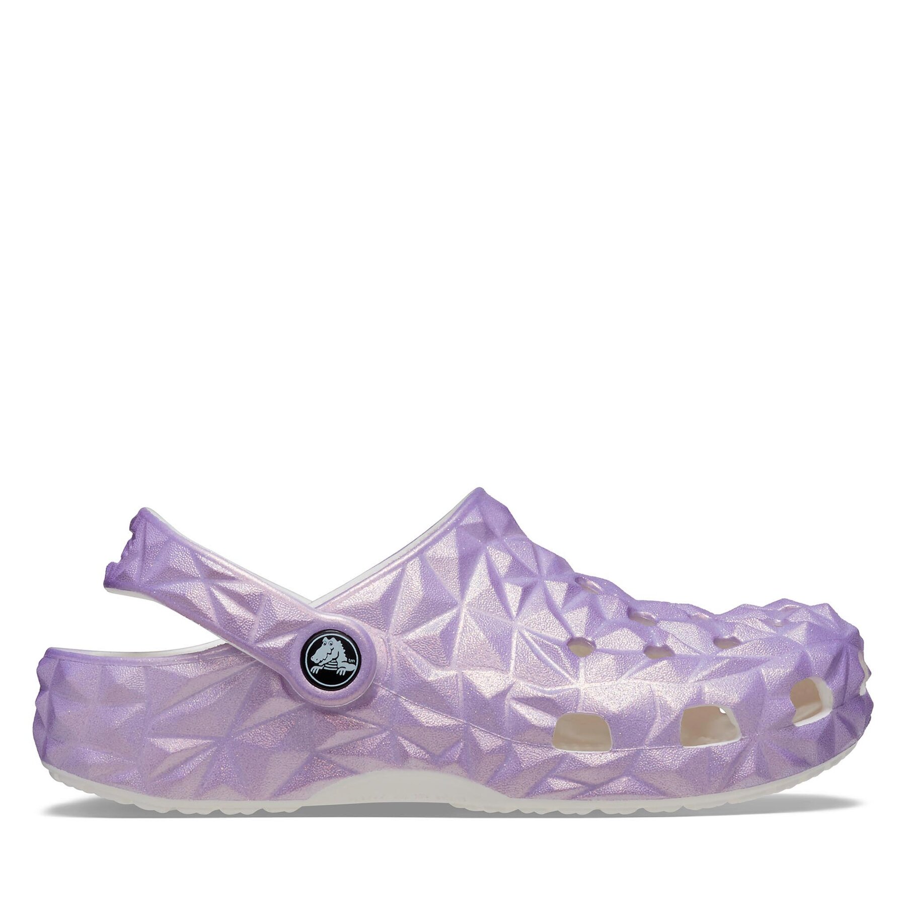 Pantoletten Crocs Classic Iridescent Geo Clog 209841 Violett von Crocs