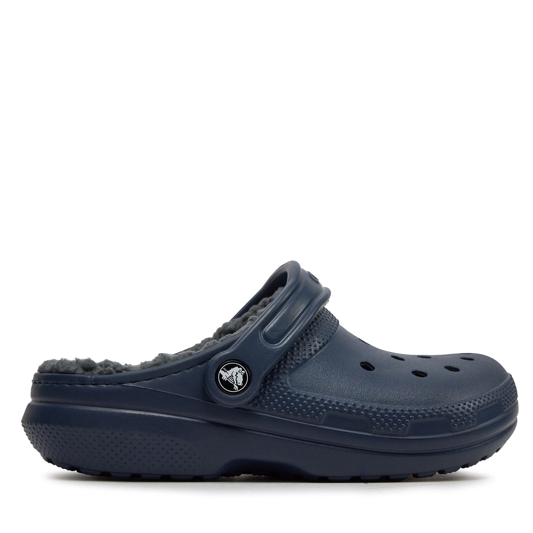 Pantoletten Crocs Classic Lined Clog 203591 Navy/Charcoal von Crocs