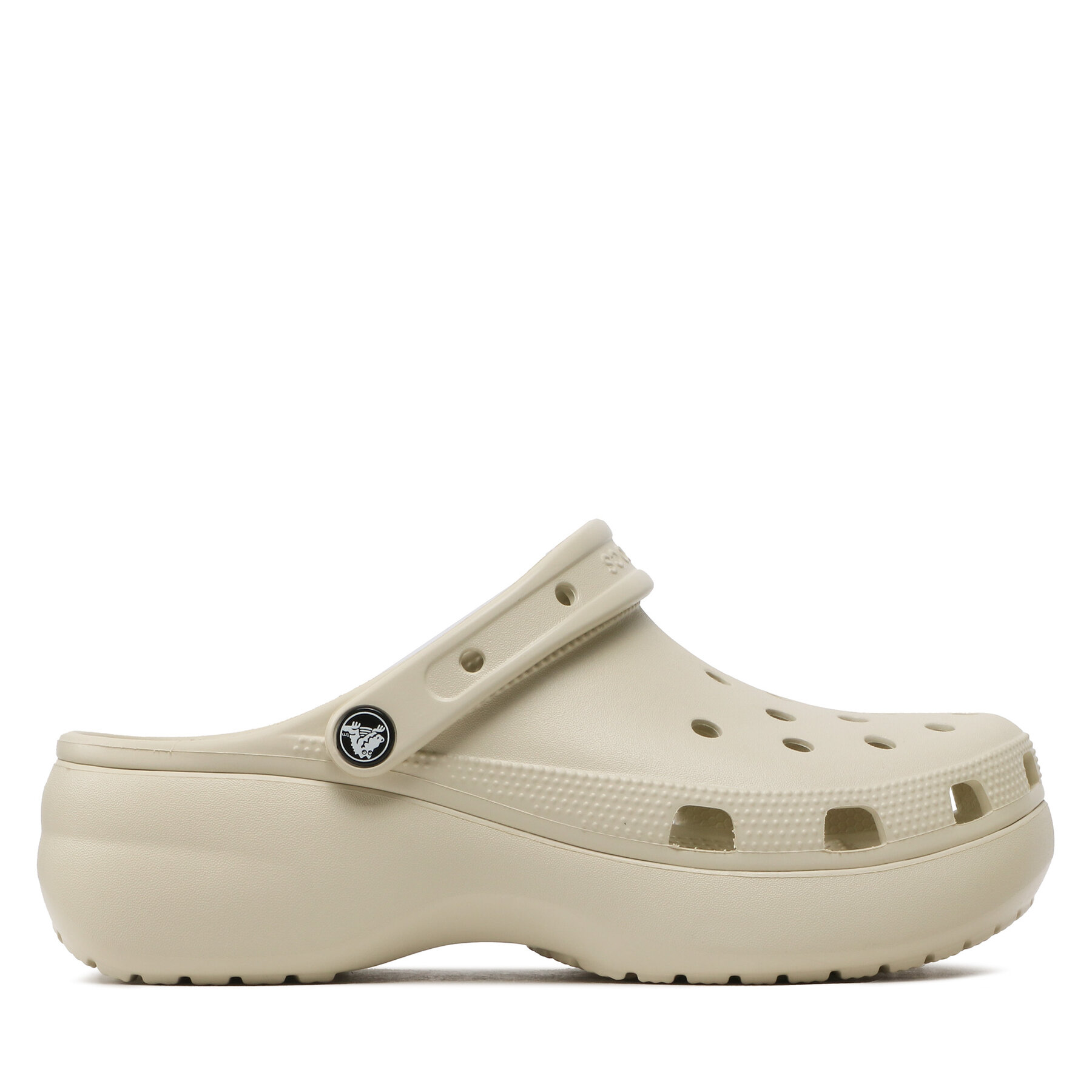 Pantoletten Crocs Classic Platform Clog W 206750 Bone von Crocs