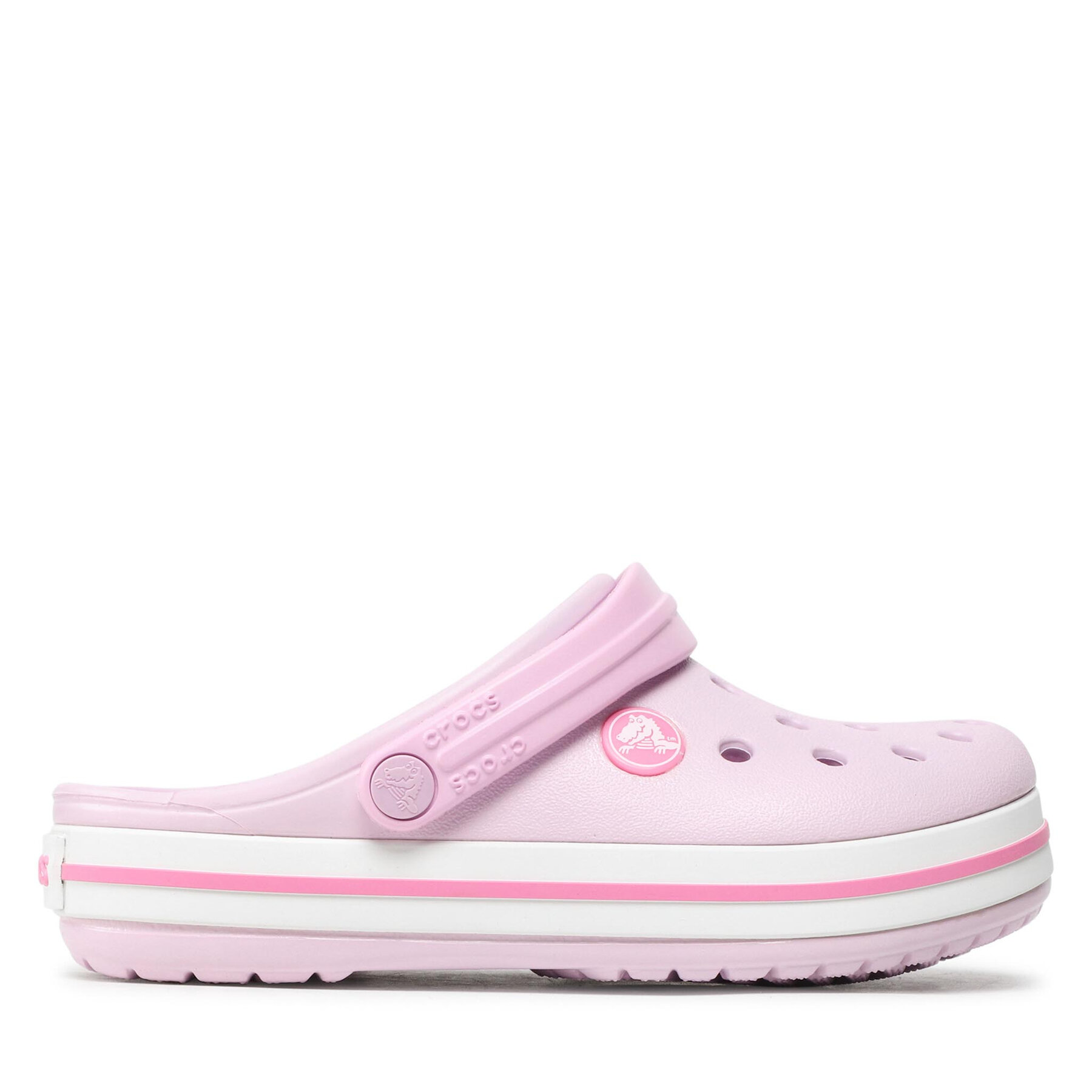 Pantoletten Crocs Crocband Clog K 207006 Ballerina Pink von Crocs