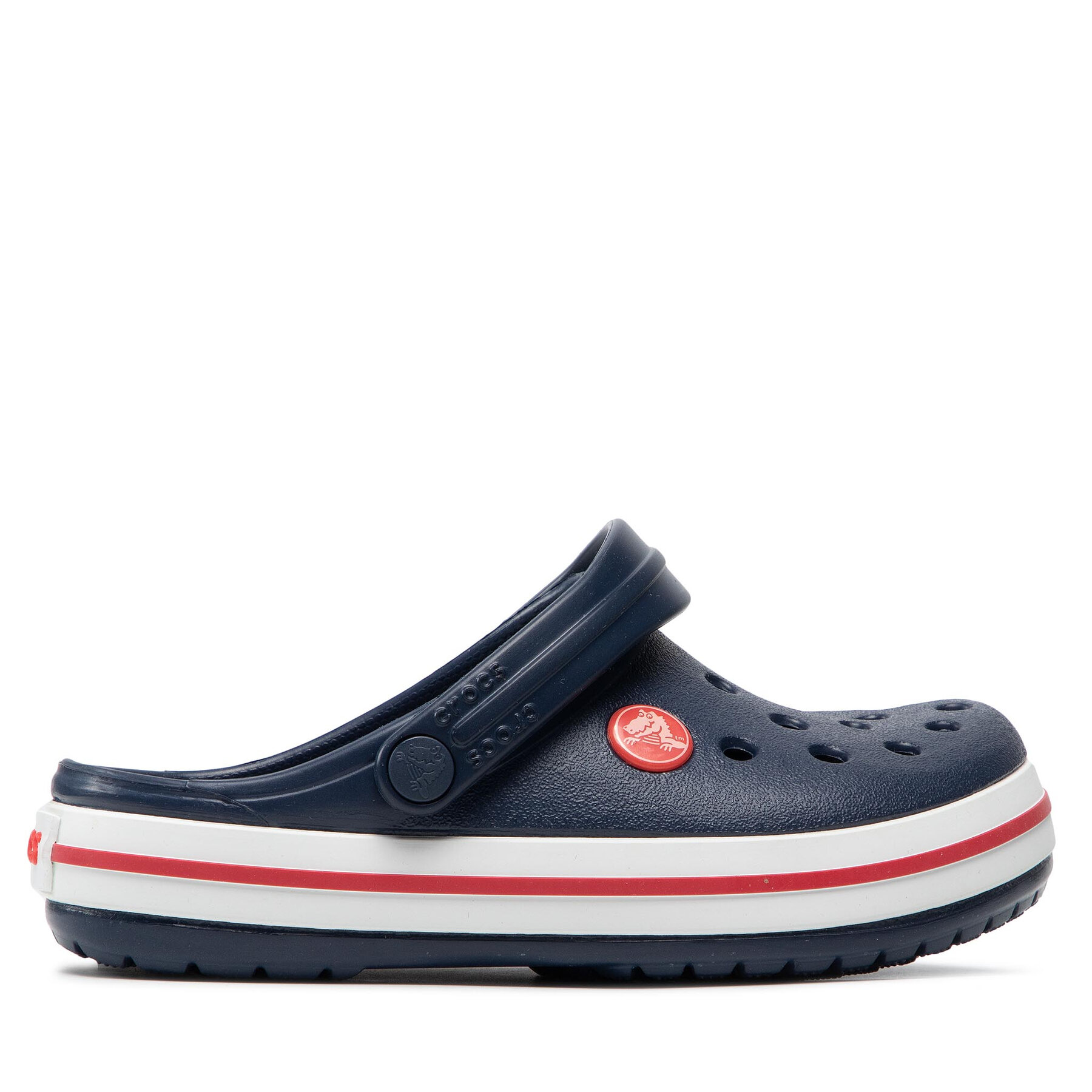 Pantoletten Crocs Crocband Clog K 207006 Navy/Red von Crocs