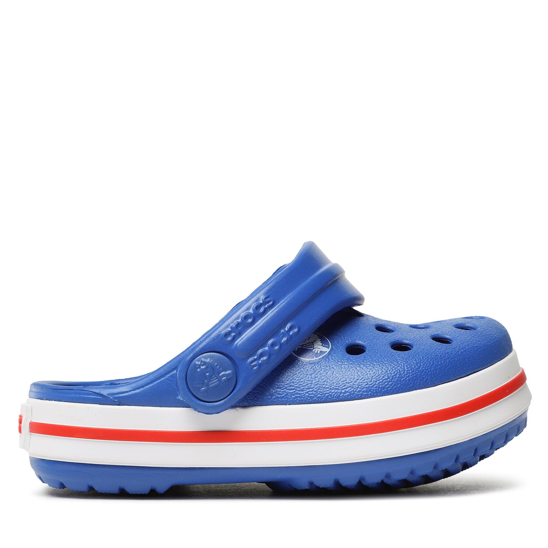 Pantoletten Crocs Crocband Clog T 207005 Blue Bolt von Crocs