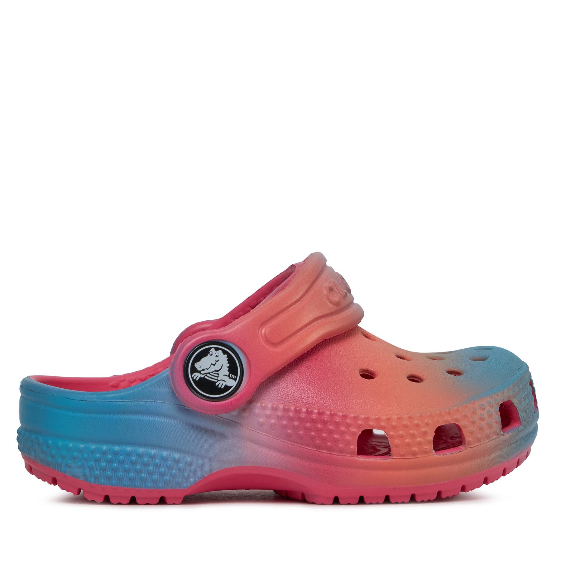 Pantoletten Crocs Crocs Classic Color Dip Clog T 209043 Hyper Pink/Multi 6WA von Crocs
