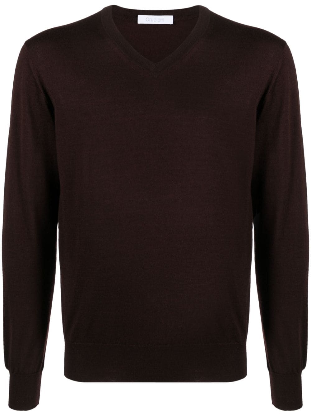 Cruciani V-neck cashmere-blend jumper - Brown von Cruciani