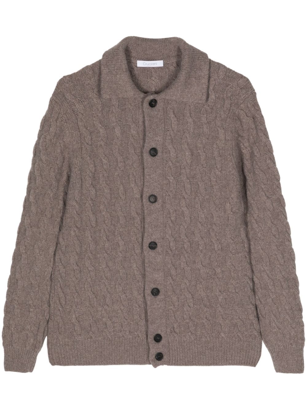 Cruciani cable-knit cardigan - Brown von Cruciani