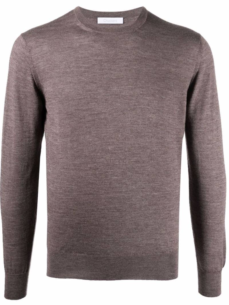 Cruciani crew neck knit jumper - Brown von Cruciani