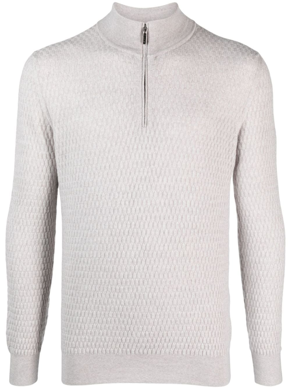 Cruciani half-zip wool jumper - Grey von Cruciani