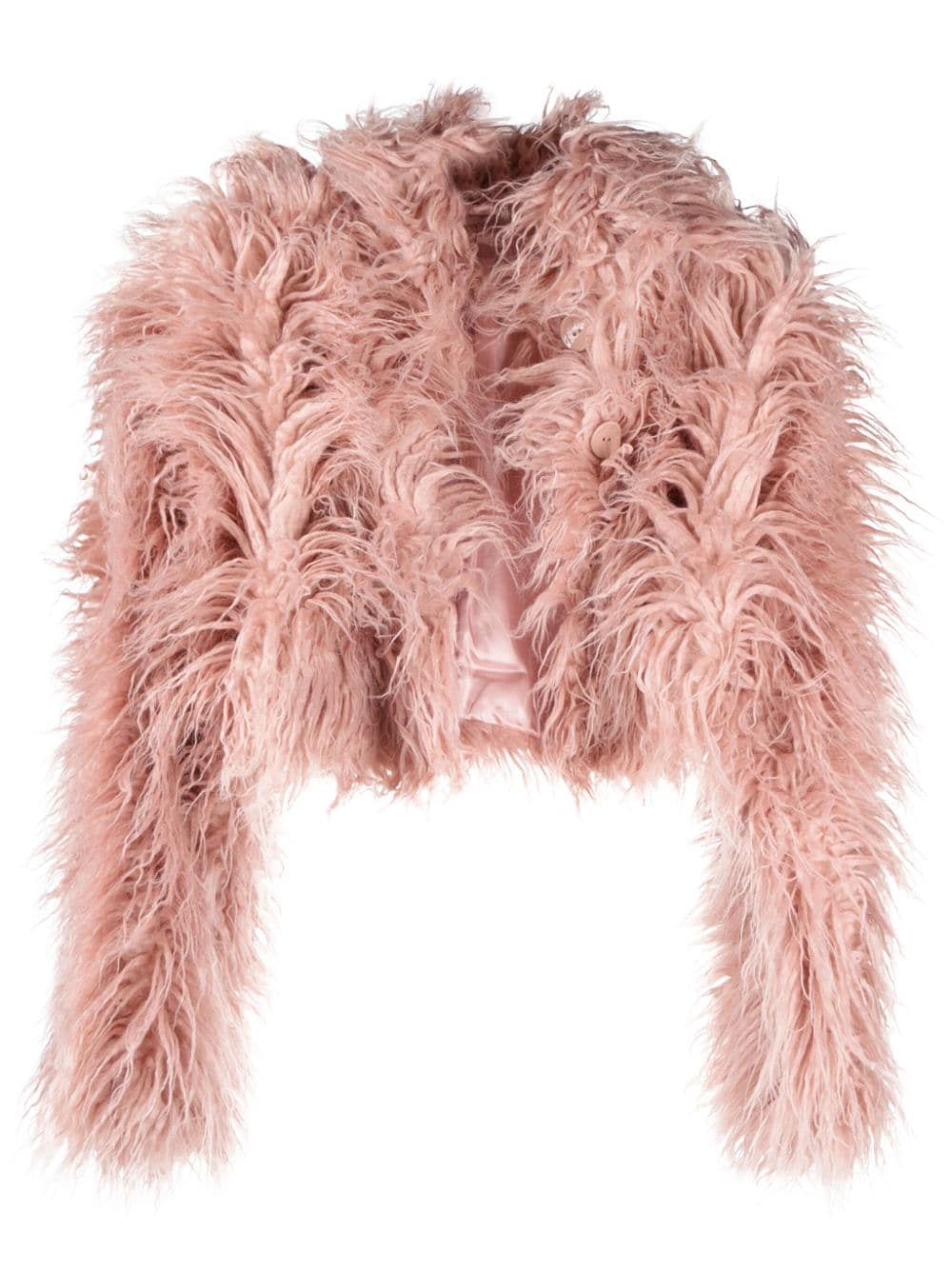 Cult Gaia Adda cropped faux-fur jacket - Pink von Cult Gaia