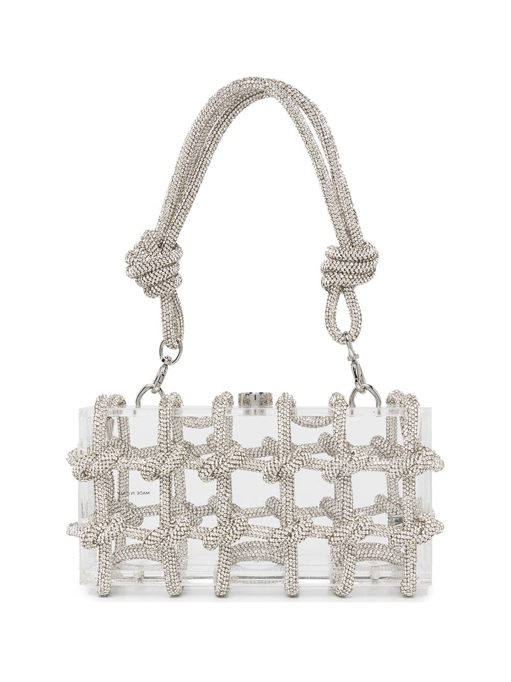 Cult Gaia Bess crystal-embellished shoulder bag - Silver von Cult Gaia